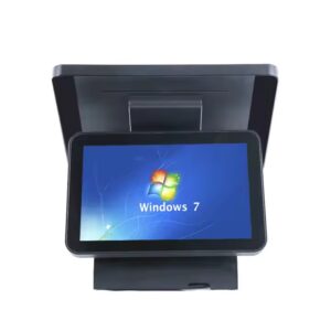 HAIXUN Q8II POS System – Dual Screen, Intel i5 2nd Gen, 8GB RAM, 256GB SSD, 15.6” Capacitive Touch, Windows 7/8/10, USB/RS232/LAN, CE/FCC Certified
