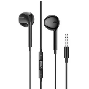 Hoco M101 – Crystal Joy Wire-Controlled Digital Earphones With Microphone, Plug: Type-AUX, Cable Length: 1.2m,- Black