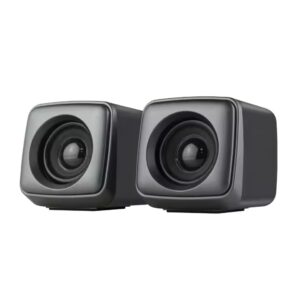 Kisonli A303 USB2 3W Speaker: 2.0 Stereo Sound, 3W x 2 Power, 3.5mm Audio Cable, High-Quality Sound for Laptop, Desktop, and Mobile Devices.