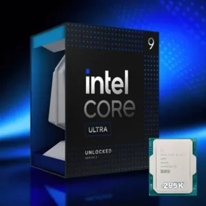 Intel Core Ultra 9 Desktop Processor 285K – 24 Cores (8 P-cores + 16 E-cores), Up to 5.7GHz, Arrow Lake Architecture, 125W TDP, 36MB L3 Cache, 40MB L2 Cache, Integrated Intel Graphics for High-Performance Computing and Gaming | BOXED Processor | 1 YEAR WARRANTY