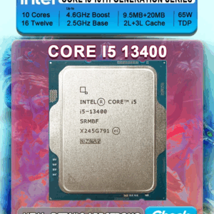 Intel Core i5 13400 2.5GHz 1.80 GHz · 4.60 GHz “TRAY” | 1 YEAR WARRANTY