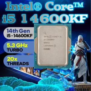 Intel® Core™ I5-14600KF 14-Core, 20-Thread Desktop CPU With 5.30GHz Turbo, 24MB Smart Cache, DDR5/DDR4 Support, PCIe 5.0, 125W Base Power, And No Integrated Graphics | TRAY – NO BOX | 1 YEAR WARRANTY