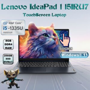 LENOVO IdeaPad 1 15IRU7  Intel® Core i5-1335U | 8 GB DDR4 RAM ; 256GB SSD NVMe | 15.6-inch IPS FHD Touchscreen | UHD Graphics | Windows 11 | Abyss Blue