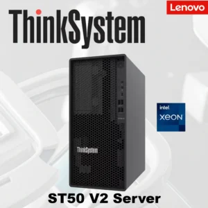 Lenovo ThinkSystem ST50 V2 Server – Xeon E-2324G 3.1GHz 4-Core, 16GB ECC DDR4-3200 (4 Slots), 2TB HDD & 500GB NVMe Preinstalled , PCIe Expandable, USB-C 3.2, 300W PSU | USED ~ Prime Condition