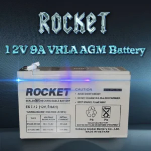 ROCKET 12V 9A Rechargeable VRLA AGM SLA Battery with F2 Terminals for AP C UPS, Surveillance Camera, Cyberpower Backup System, Electric Scooter, Rid Toy