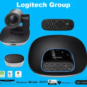Logitech Group Full HD 1080p Video Conferencing System With 10x Lossless Zoom, 260° Pan, 130° Tilt, 6m Mic Range, Bluetooth, USB Plug-And-Play, Certified For Teams & Zoom , Windows / macOS / ChromeOS Compatibility | CC3500e