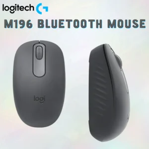 Logitech M196 Bluetooth Wireless Mouse, 1000 DPI Optical Sensor, 12-Month Battery, Compact Ambidextrous Design, Recycled Plastic Build, Compatible With All OS | Graphite