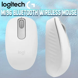 Logitech M196 Bluetooth Wireless Mouse, 1000 DPI Optical Sensor, 12-Month Battery, Compact Ambidextrous Design, Recycled Plastic Build, Compatible With All OS | WHITE