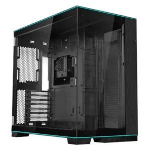 LIAN LI O11 Dynamic EVO RGB Black Mid Tower Case – Dual ARGB Strips, Tempered Glass, Reversible Chassis, 420mm Radiator, 10 Fans, Modular & Cable Friendly