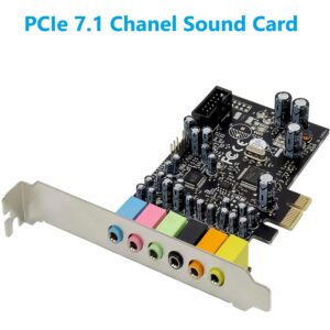 PCIe 7.1 Chanel Sound Card CM8828 + CM9882A Compatible with 2.1/5.1 Stereo Surround Sound System Equipment | SPC093