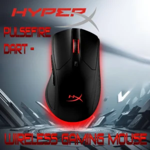 HyperX Pulsefire Dart – Wireless RGB Gaming Mouse With Pixart 3389 Sensor, 16000 DPI, 2.4GHz RF Connection, Software-Controlled Customization, 6 Programmable Buttons, Qi-Charging Battery up to 50 hours, Omron Switches – PC, PS4, Xbox One Compatible | Black – OPEN BOX 