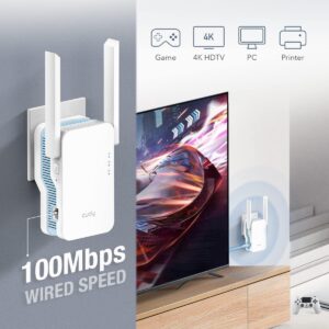 Cudy AC1200 WiFi Extender, 1.2Gbps Home Signal Booster, Dual Band 5GHz/2.4GHz, Covers up to 1500 Sq.ft and 30 Devices, AP Mode, Mesh Supported, RE1200 | NO WARRANTY