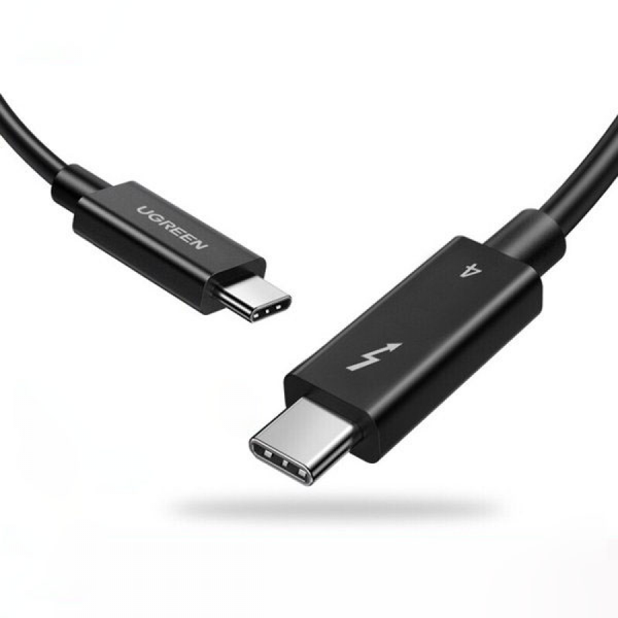 UGREEN Intel Certified Thunderbolt 4 Male to Male Cable Support 8K@60hz, 40Gbps, 100W, 0.8M