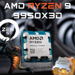 CPU AMD Ryzen 9 9950X3D – Ryzen 9 9000 Series Granite Ridge (Zen 5) 16-Core 4.3 GHz Socket AM5 170W AMD Radeon Graphics Processor | TRAY | 1 YEAR WARRANTY
