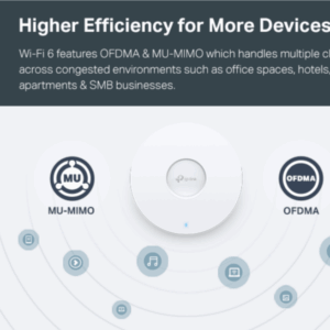 TP-Link EAP613 Wireless Access Point w/o DC Adapter | Ultra-Slim | Omada True Wi-Fi 6 AX1800 | Mesh, Seamless Roaming, WPA3, MU-MIMO | Remote & App Control | PoE+ Powered | Multiple Controller Options