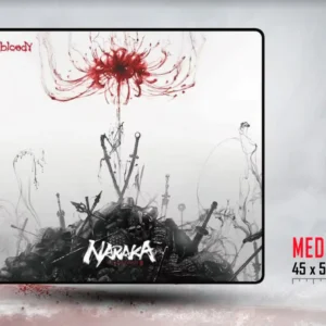 BLOODY Naraka BP-45 Gaming Mousepad – 450x400x3mm Large Size, Smooth Surface for Precision, Non-Slip Base, Stitched Edges, Easy to Clean, Ultimate Glide Performance