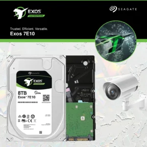 Seagate Exos 7E10 ST10000NM017B 8TB Enterprise HDD | 7200RPM | 256MB Cache | SATA 6Gb/s | 263MB/s Transfer | 2M-Hour MTBF | 24×7 Workload 550TB/Yr