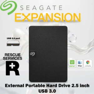 Seagate Expansion Portable Hard Drive 2TB USB 3.0 Plug-And-Play, Compact Slim Design, Cross-Compatible With Windows Mac And Chromebook, Rescue Data Recovery Services | STKM2000400