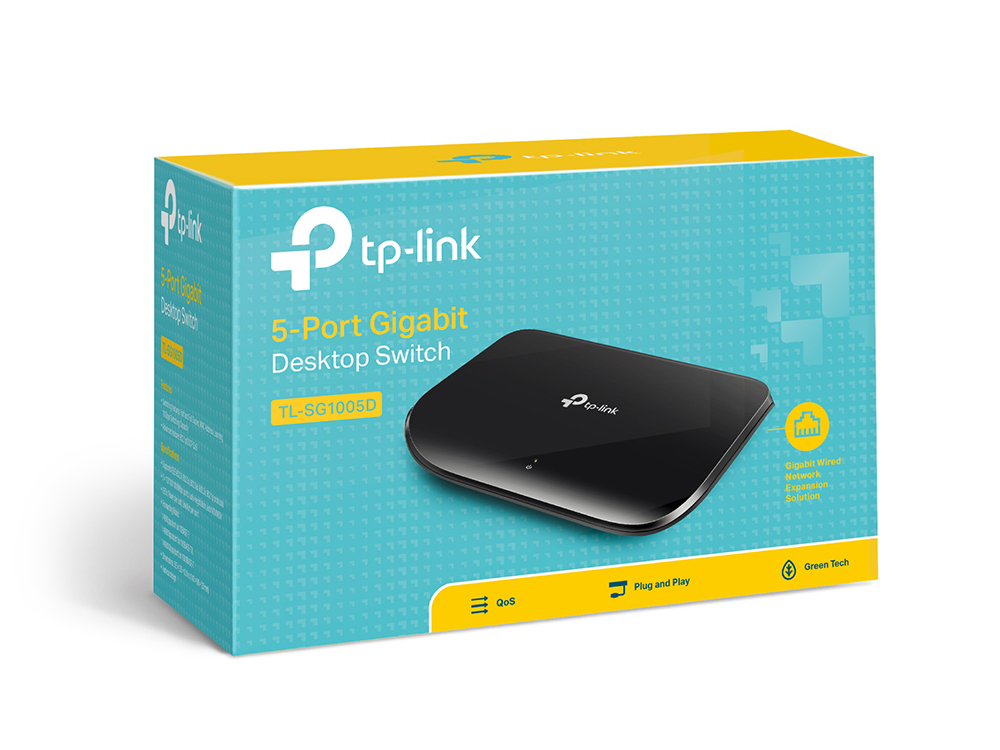 TP-Link 5 Port Gigabit Ethernet Network Switch TL-SG1005D