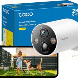 TP-Link Tapo C425 Wire-Free Outdoor Security Camera, 2K, Battery, Magnetic Mount Wireless Camera, 150° FOV, SD/Cloud Storage, Ai Person/Vehicle Detection , Full Color Night Vision , Two Way Audio 
