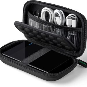 UGREEN 40707 – 2.5 Inch External Hard Drive Case Cover Shockproof Storage Bag Electronic Accessories Waterproof Bag Compatible with SSD HDD USB Cables SD Cards USB Stick External Battery