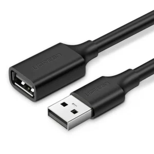 UGREEN USB 2.0 Cable Extension Male to Female, 2 meters ; up to 480Mbps ; Nickle Plated Connector ; Multiple Shielding design ; Plug & Play | 10316