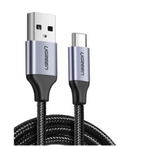 USB to USB-C 5V/3A Fast Cable Aluminum 1.5m (Black)