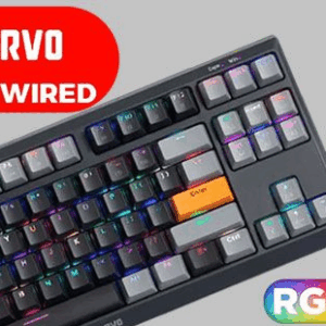 MARVO KG980B SABER 87 Wired Mechanical Gaming Keyboard | 87 Keys, Hot-Swappable Switches, RGB Backlight, 18 Modes, 50M Keystroke Life, ABS Plastic, Windows Support