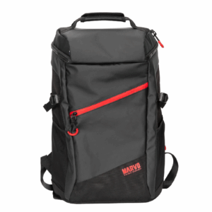 MARVO SCORPION BA-002 Ranger 600G Waterproof Backpack | 15.6” Laptop Compartment | Durable & Ergonomic Design | Gaming Accessories Storage | Black | Lightweight 600g