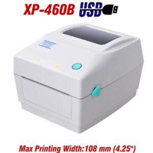 XP-460B Desktop Thermal Label Printer for Shipping Packages, Barcode Thermal Printer for Windows & Mac, 25-110mm Label – USB Interface – High Speed 152mm/s
