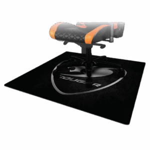 COUGAR COMMAND Gaming Chair Floor Mat 1100 x 1100 x 4 mm  , Prevents Floor Scratching , Non-Woven Fabric surface + Natural Rubber base