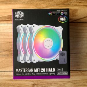 COOLER MASTER MASTERFAN MF120 HALO WHITE EDITION