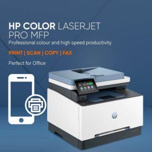 HP Color LaserJet Pro MFP 3303fdw – Wireless, Print, Scan, Copy, Fax, Up to 25 ppm ; 600 x 600 dpi ; Duplex  Automatic 2-sided printing, Touchscreen ; Built-in dual-band Wi-Fi; 10/100Base-TX Ethernet | 499M8A