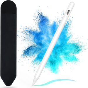 Stylus Pen for Touch Screen, Active Stylus Pen for iPhone Samsung Lenovo Google Pixel Smart Phone iOS/Android and Other Tablets, Smart Digital Stylus Pen for Precise Writing/Drawing | TOUCH-PEN-WHITE