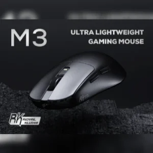 RK ROYAL KLUDGE M3 Wireless Gaming Mouse Huannuo Dark Night 30,000 DPI PAW3950 Sensor, 47g Lightweight, 8000Hz Polling, 5 Programmable Buttons, Tri-Mode Wired/2.4G/BT