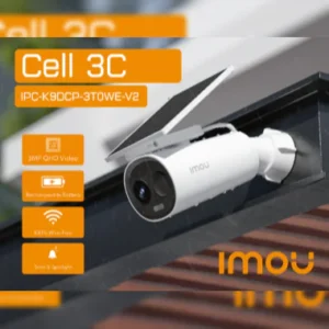 IMOU Cell 3C Battery-Powered Security Camera 2K QHD, 3MP, 5000mAh with Solar Panel Support | Smart Full-Color Night Vision, IP66, AI Human Detection, Two-Way Audio