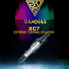 GAMDIAS XC7 EXTREME THERMAL SOLUTION 4g  – Premium Aluminum Oxide-Based Solution ; -50℃~240℃ Temp Range ; 0.03 Low Impedance ; 3-in-1 Pack Application Kit  | SILVER