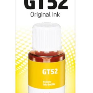 GT52 Yellow Refill Ink Bottle for HP DeskJet Gt5800 series , Tank 110 series , Tank 300 / 400 series , Smart Tank 500 / 600 series – 70 ml