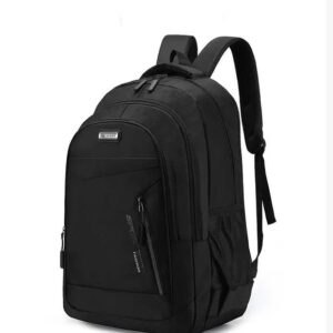 Travel Laptop Backpack – Water Resistant –  Large Capacity & Organized POCKETS  – Fits 15.6 Inch Notebook – Carry on Flight Approved –  For Travel University School Hiking Gym – BLACK