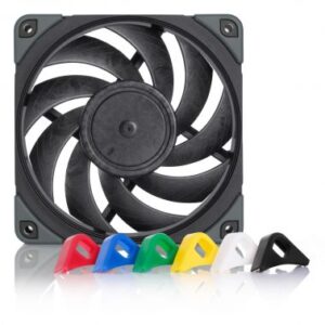 NOCTUS NF-A12x25 PWM CHROMAX BLACK SWAP QUIET FAN 4PIN