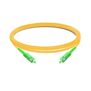 Fiber Optic Patch Cord SC/APC to SC/APC | 5M Singlemode Cable | Green | High-Speed Data & Telecom Connectivity