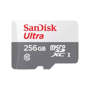 SanDisk Ultra 256GB MicroSD UHS-I Card With 100MB/s Read Speed, Class 10 Full HD Video Support, Android Compatibility, Memory Zone App | SDSQUNR-256G-GN3MN