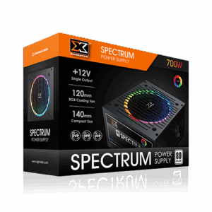 XIGMATEK SPECTRUM PSU 700W RGB 80+ BRONZE