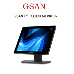 GSAN GS-1534 17″ Touch Monitor – Capacitive Touchscreen, 1280×1024 Resolution, 4:3 Ratio, VGA/HDMI/USB/DC Inputs, Black