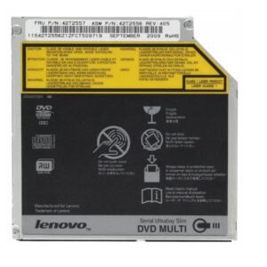 Lenovo ThinkPad T400 T410 T500 UJ862A Slim Multi-Burner CD/DVD-RW SATA Optical Drive 42T2583