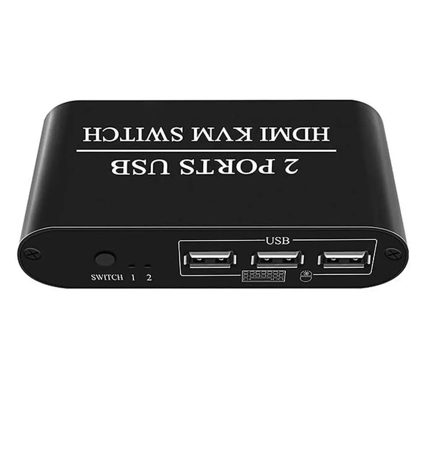 4K HDMI KVM Switch 2-Port HDMI 1.4 Switcher with 3 USB Ports – Keyboard, Mouse, Printer & Monitor