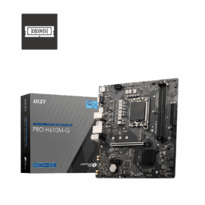MSI PRO H610M-G ProSeries Motherboard (Support 14th/13th/12th Gen Intel Processors, LGA 1700, DDR5, PCIe 4, 1Gbps LAN, M.2, SATA 6G, USB 3.2 Gen1, mATX) | 1 YEAR WARRANTY