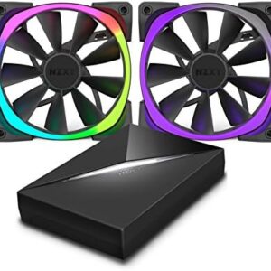 NZXT Aer RGB 2 Twin Starter KIT , 2x RGB Fans with HUE Controller