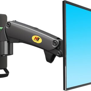 Wall Mount Bracket Arm for LED LCD TV Screen Monitor  – Full Motion Articulating Swivel for 17″ ~ 27″ Inch Monitors with Adjustable Gas Spring 