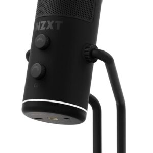 NZXT Capsule USB Cardioid Streaming, Gaming & Podcasting Microphone – Black
